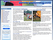 Tablet Screenshot of hotairballooning.com